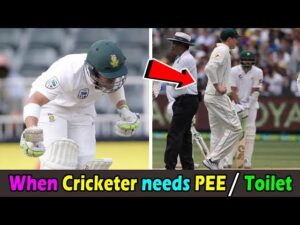 how cricketers pee during match